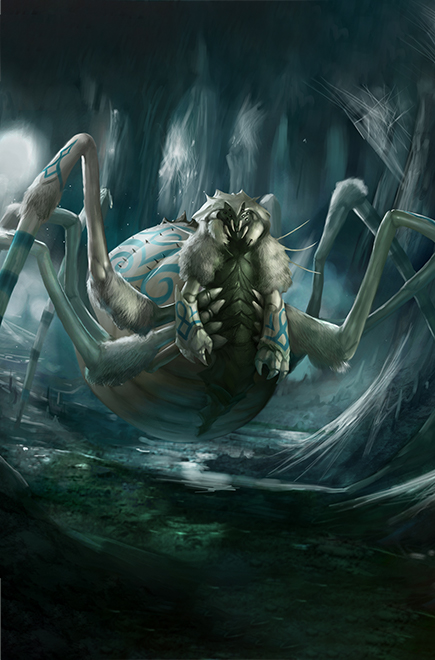 Giant Frozen Spider